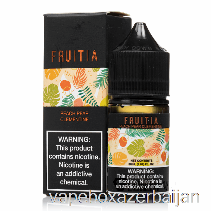 Vape Box Azerbaijan Peach Pear Clementine - Fruitia Salts - 30mL 35mg